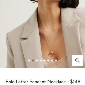 Mejuri “G” Bold Letter Pendant Necklace
